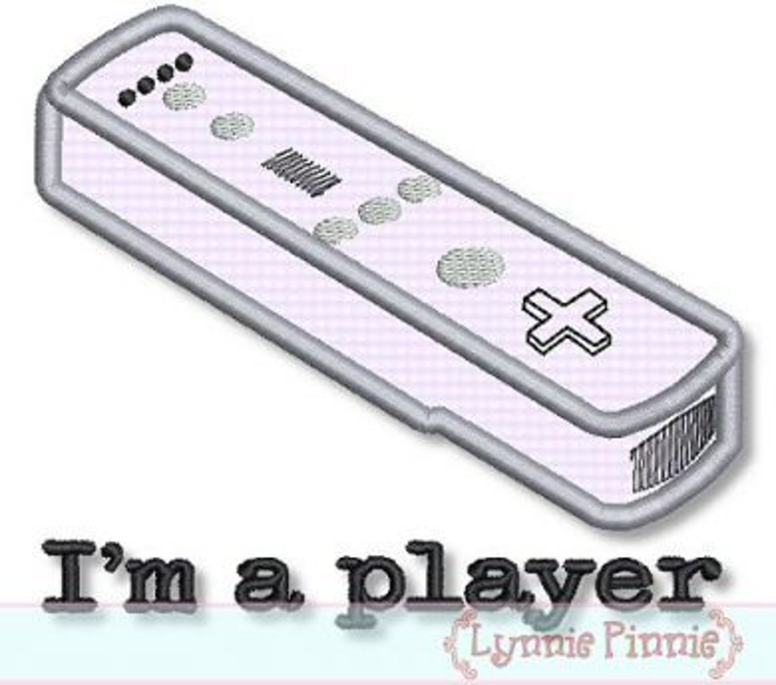 IM A PLAYER Video Game Controller Applique 4x4 5x7 6x10 Machine ...