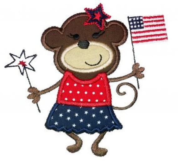 patriotic monkey clipart