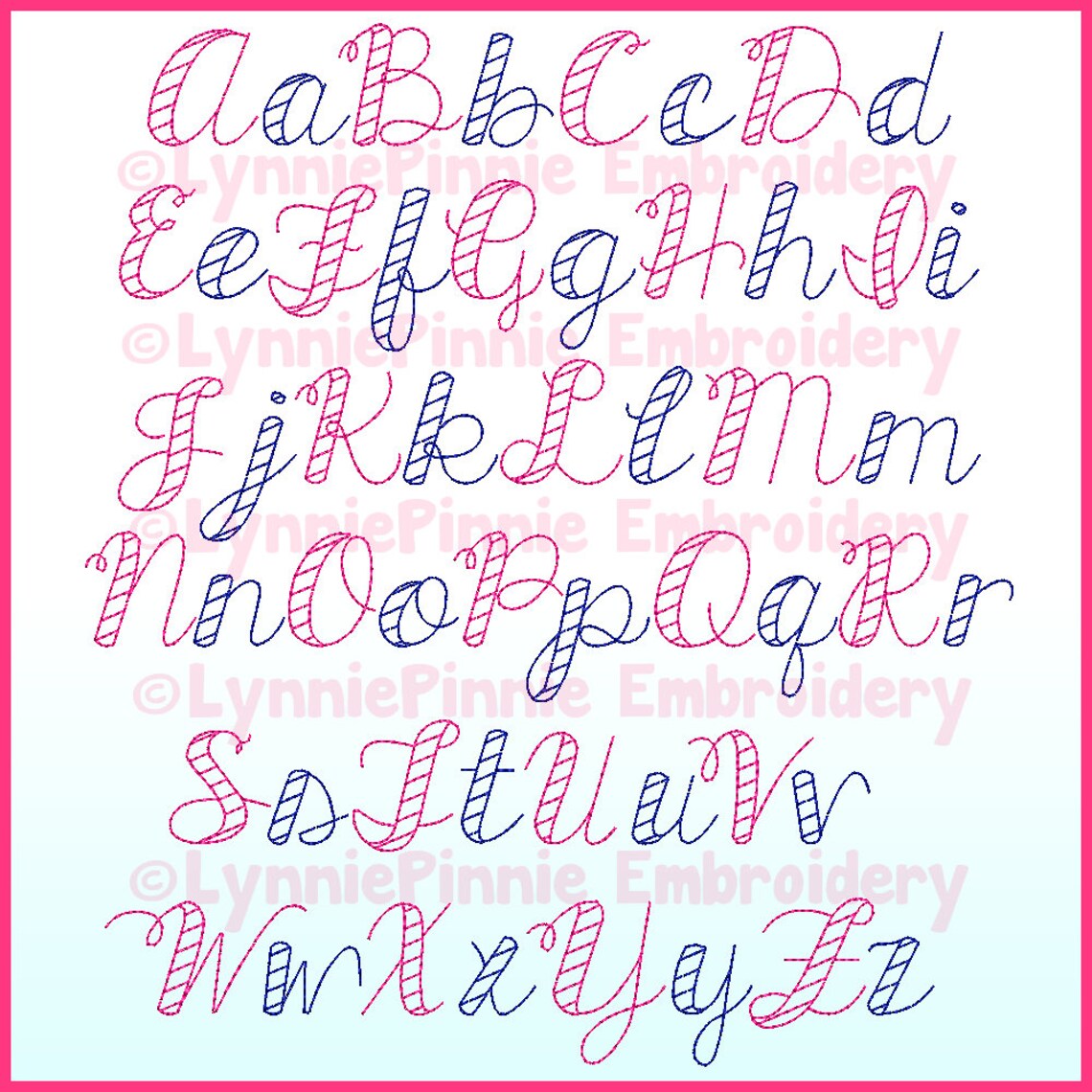 All Things New Sketch Fill Font 3 sizes BX Machine Embroidery Etsy