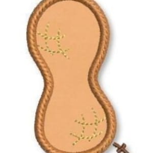 PEANUT Applique - 4 STYLES - 4x4 5x7  Machine Embroidery Design File