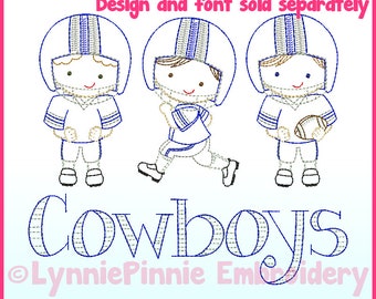 COLORWORK FUSSBALL TRIO Maschine Embroidery Design Boy Players File