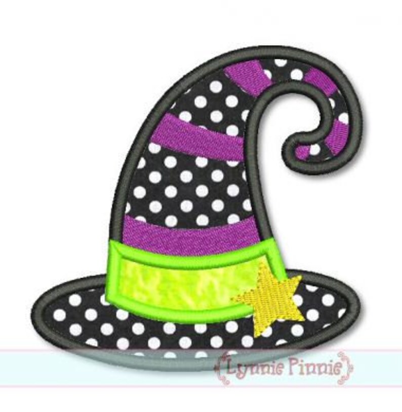 Download WITCH HAT Applique 4x4 5x7 6x10 7x11 svg Machine ...