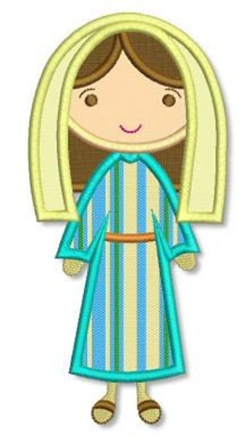 NATIVITY SET Applique 4x4 5x7 6x10 Machine Embroidery Design Etsy