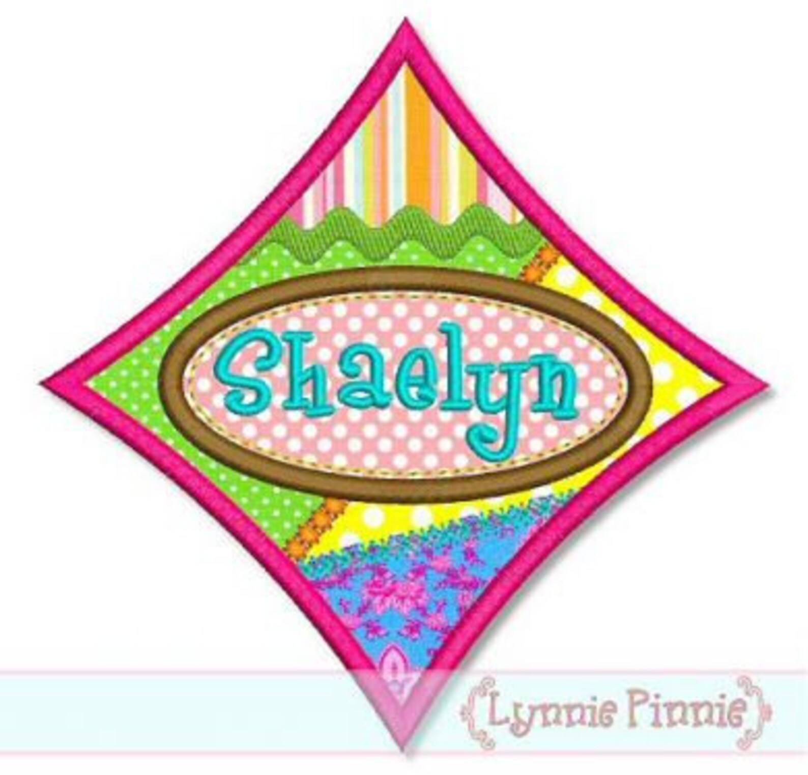 PATCHWORK Name FRAME Applique 4x4 5x7 6x10 Machine Embroidery Etsy