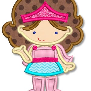 SUPEREROE RAGAZZA 1 Applique 4x4 5x7 6x10 Macchina Ricamo Design File INSTANT Download
