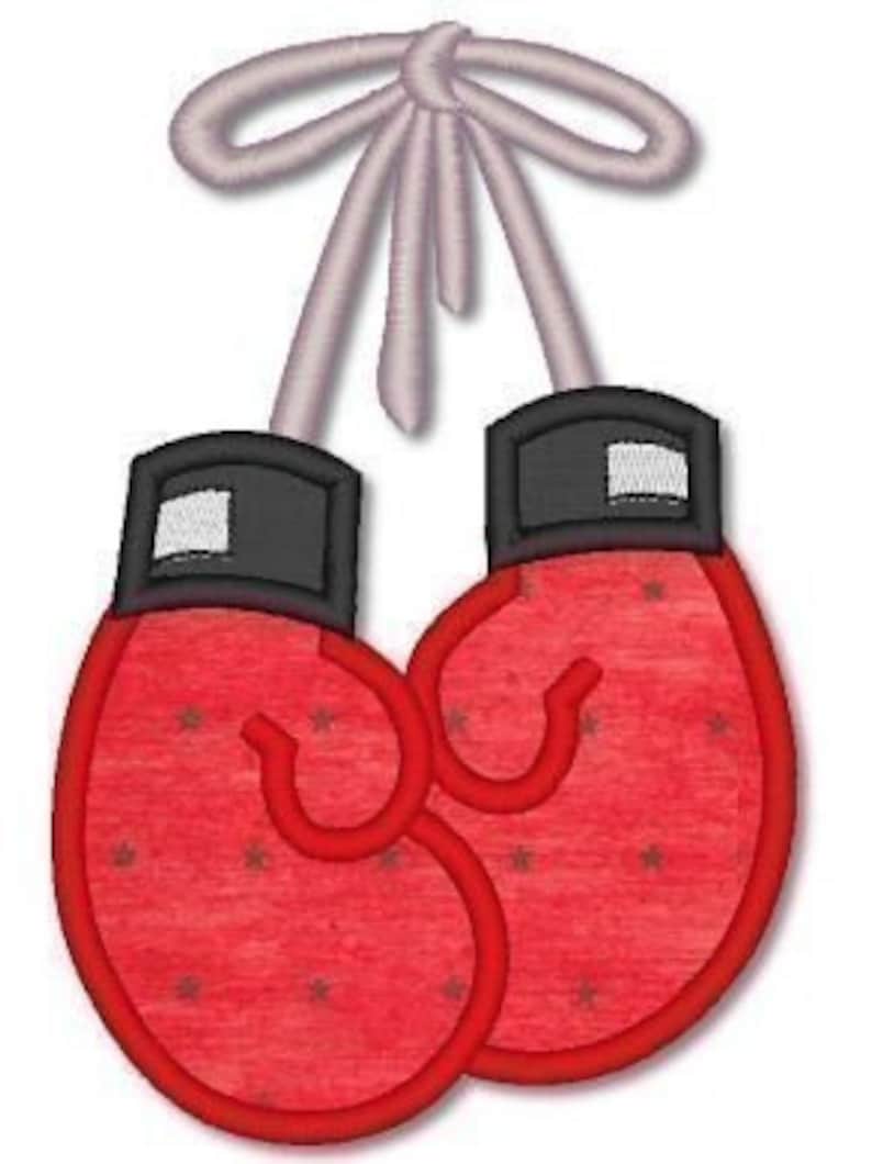 BOXING GLOVES Applique 4x4 5x7 Machine Embroidery Design File Etsy