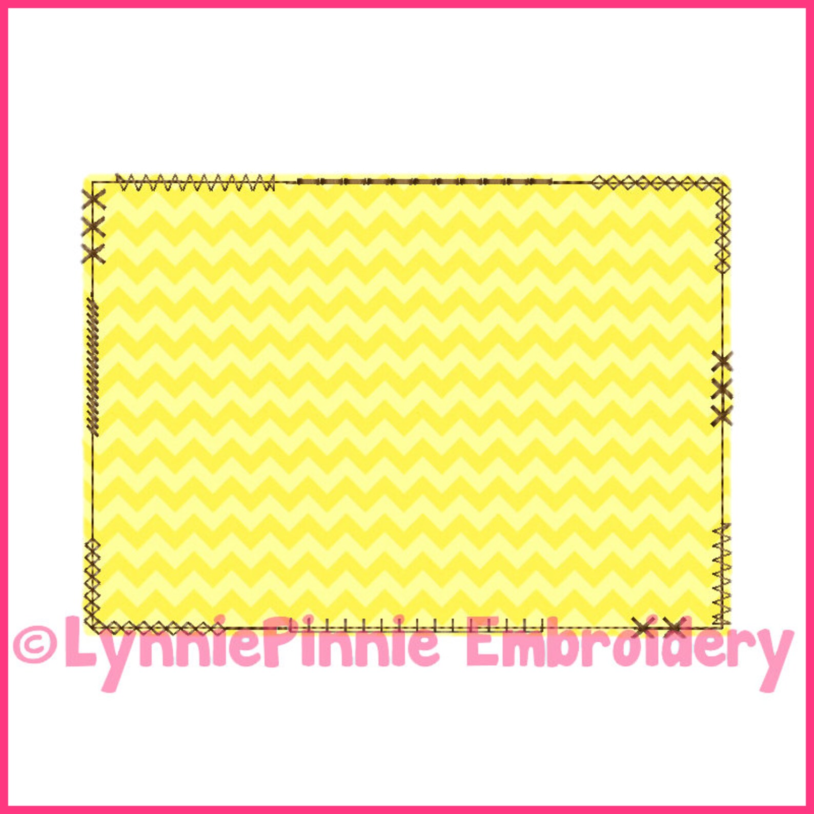 Vintage Funky Patch Frame Applique Machine Embroidery Design File ...