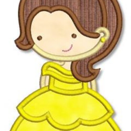 PRINCESS CIRCLE 4 Applique Design for Machine Embroidery Etsy