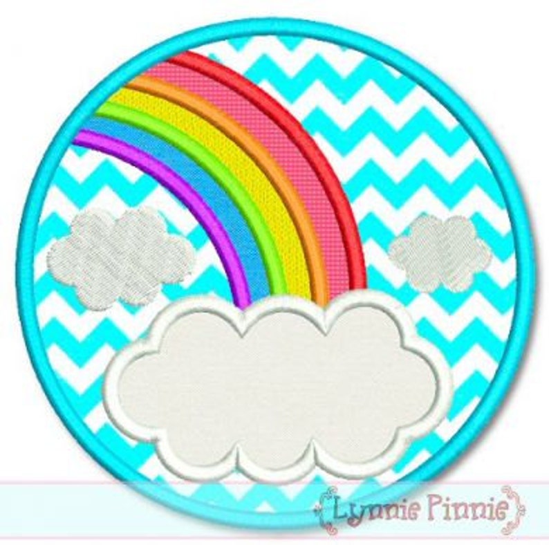 Download RAINBOW FRAME Circle Applique 4x4 5x7 6x10 7x11 SVG ...