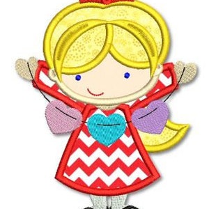 VALENTINE Cutie GIRL Applique 4x4 5x7 6x10  svg  Machine Embroidery Design INSTANT File
