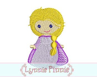 Winter Queen FILLED MINI 4x4 Machine Embroidery Design princess INSTANT Download