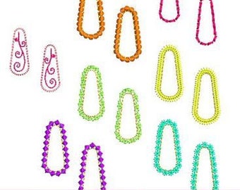 Snap Hair Clip Covers 50 mm 4x4 . Machine Embroidery Design File