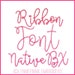 Ribbon Script Chain Stitch FONT Uppercase & Lowercase Font DIGITAL ...