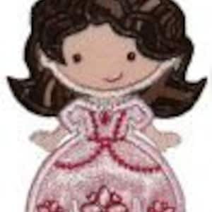 Little Sophie PRINCESS Cutie Applique 4x4 5x7 6x10 Machine Embroidery