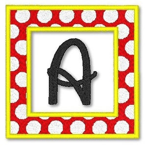 VACATION Dot FONT 4x4 Machine Embroidery Filled Design Set  INSTANT Download