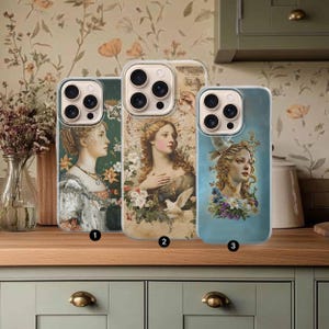 Renaissance Art Handyhülle Mittelalterlicher Kern Vintage Cover für iPhone 16e 16 Pro Max 15 Plus 14 13 12 11 XS Samsung S25 S24 A56 A55 Pixel 9 8
