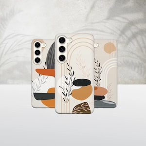 Custodia per telefono Boho Aesthetic, custodia minimalista per Samsung S25, S24, A56, A55, iPhone 16 Pro Max, 15 Plus, 14, 13, 12, 11, XS, Pixel 9 Pro, 8