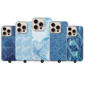 Custodia per telefono blu navy, linea minimalista, custodia blu per iPhone 16 Pro Max, 15 Plus, 14, 13, 12, 11, XS, Samsung S25, S24, A56, A55, Pixel 9, 8