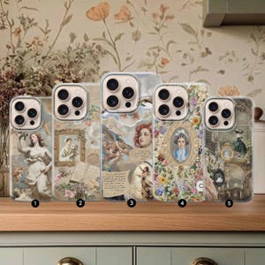 Renaissance Art Handyhülle Mittelalterlicher Kern Vintage Cover für iPhone 16e 16 Pro Max 15 Plus 14 13 12 11 XS Samsung S25 S24 A56 A55 Pixel 9 8