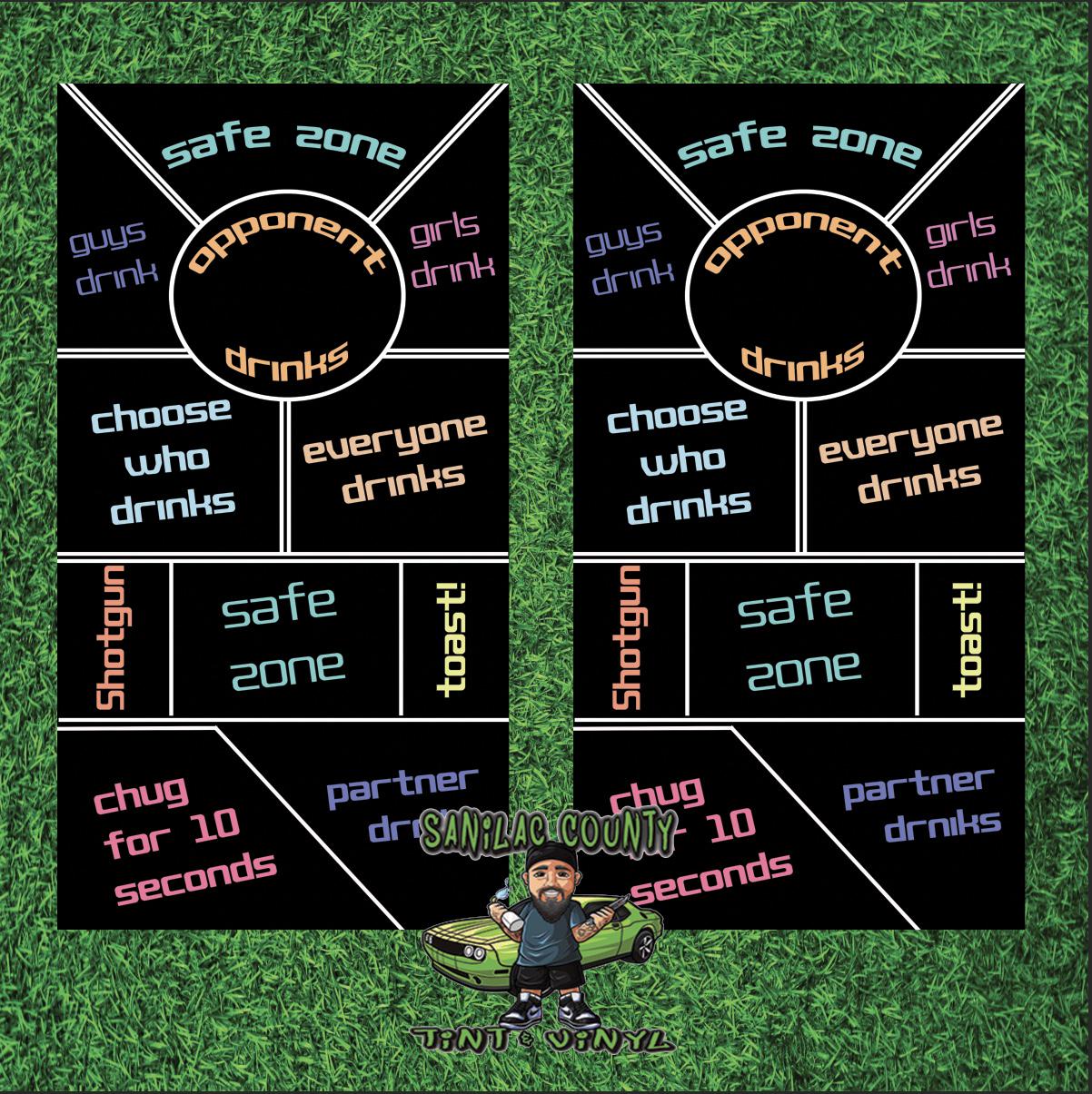 Official 2x4 Never Drink Math Cornhole Game main image 1