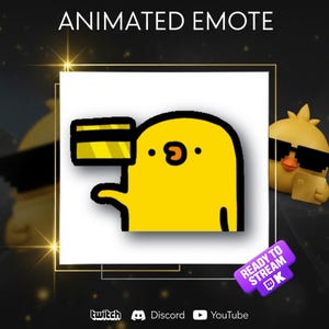 Animiertes VIP-Küken-Emote – Chat – Alarm | Lustiges Geld-Emote für Twitch, Discord, YouTube und Kick