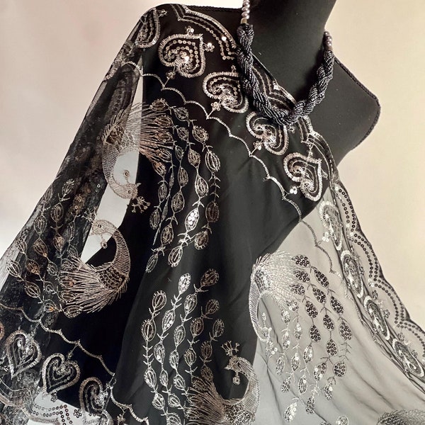 Scarf Top Metallic Thread 53