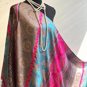 Shimmer Scarf: Glitter Thread Metallic Sheen - 27&quot; x 74&quot;