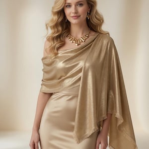 Gold Sheer Shawl - Etsy Gold Sheer Shawl - Etsy