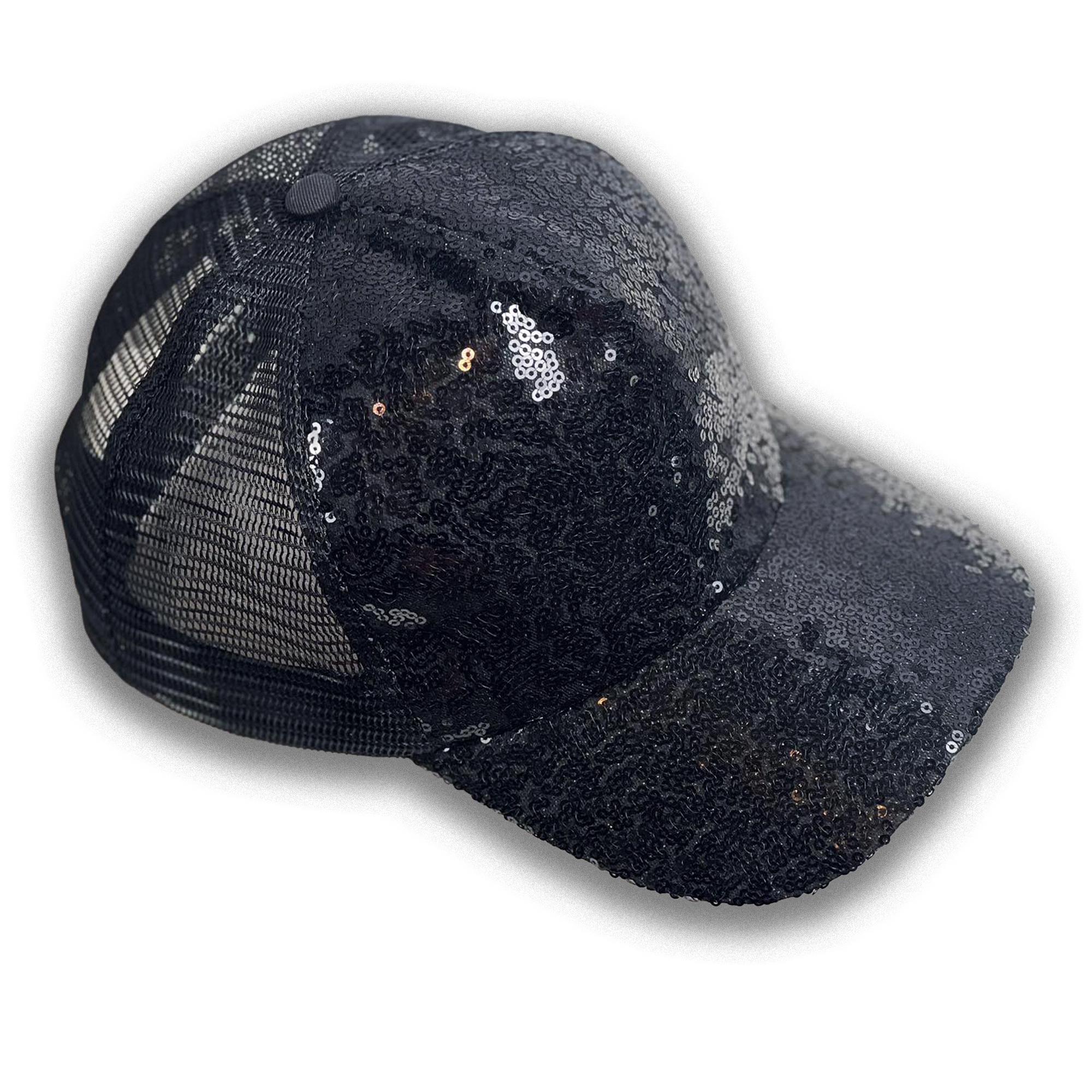 Gazzaz Black Sequin Cap New Era Women main image 4