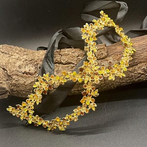 Crystal Masquerade Mask – Sparkling Bling Eye Mask with Ribbon Tie