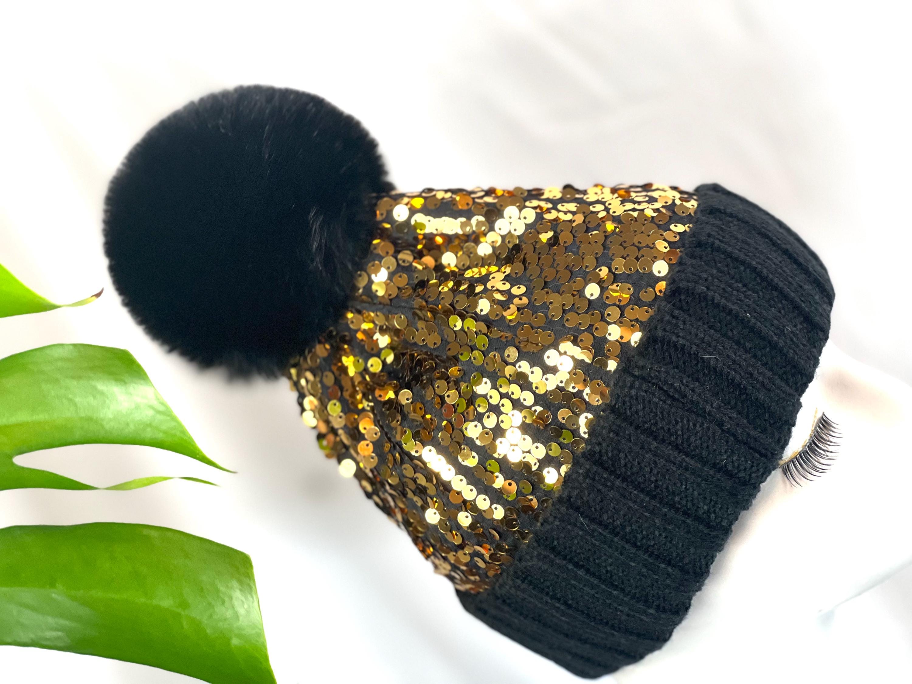 Elegant Black Wool Hat with Gold Rhinestone Floral Accents Vintage Black Wide Brim Hat With Feathers - Etsy main image 3