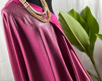 Sciarpa fucsia scintillante: filo glitterato lucido metallizzato - 27" x 74"