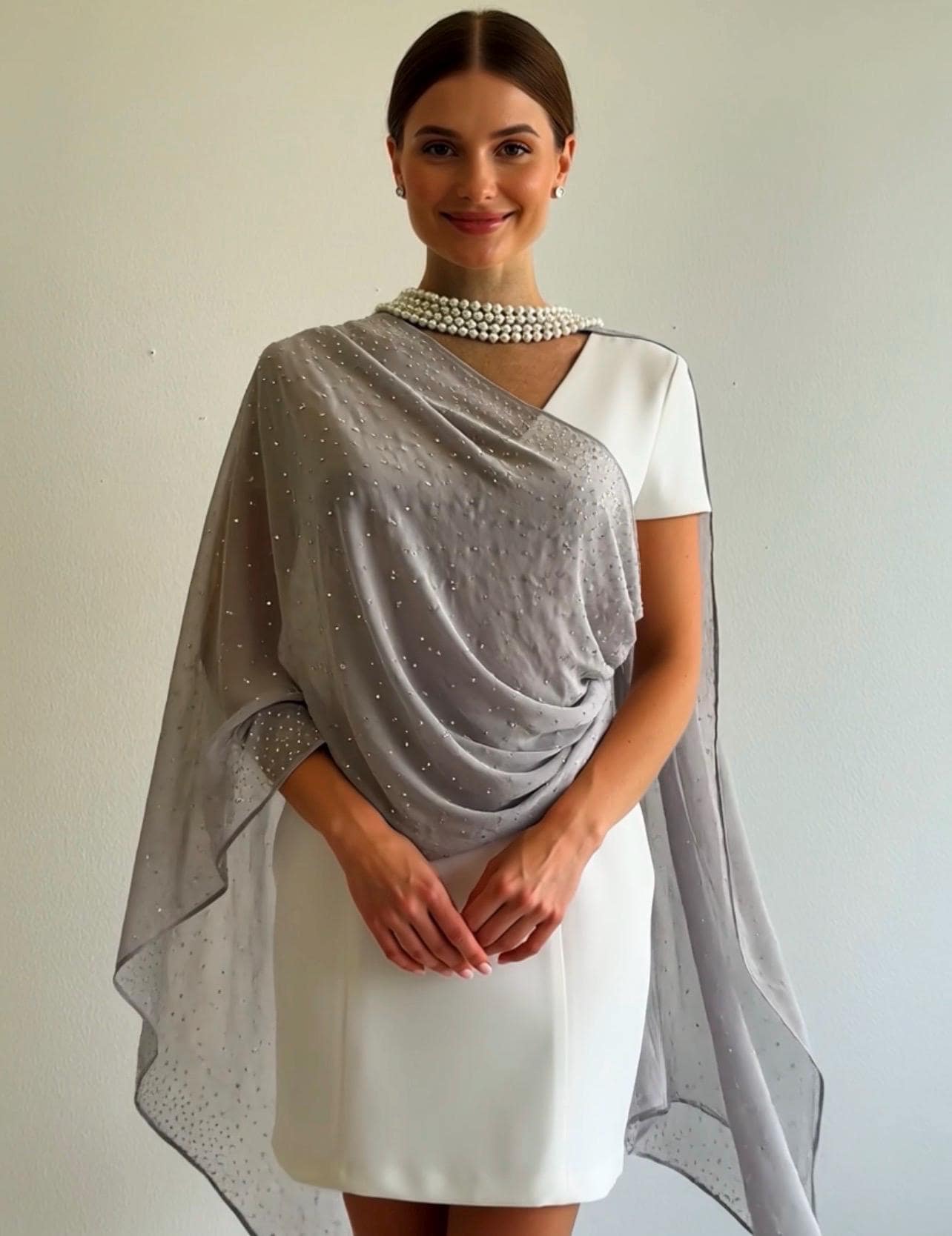 Silver Evening Shawl - Etsy