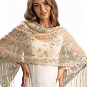 gold shawls for evening dresses Gold chiffon shawl golden sheer scarf BridalSpain