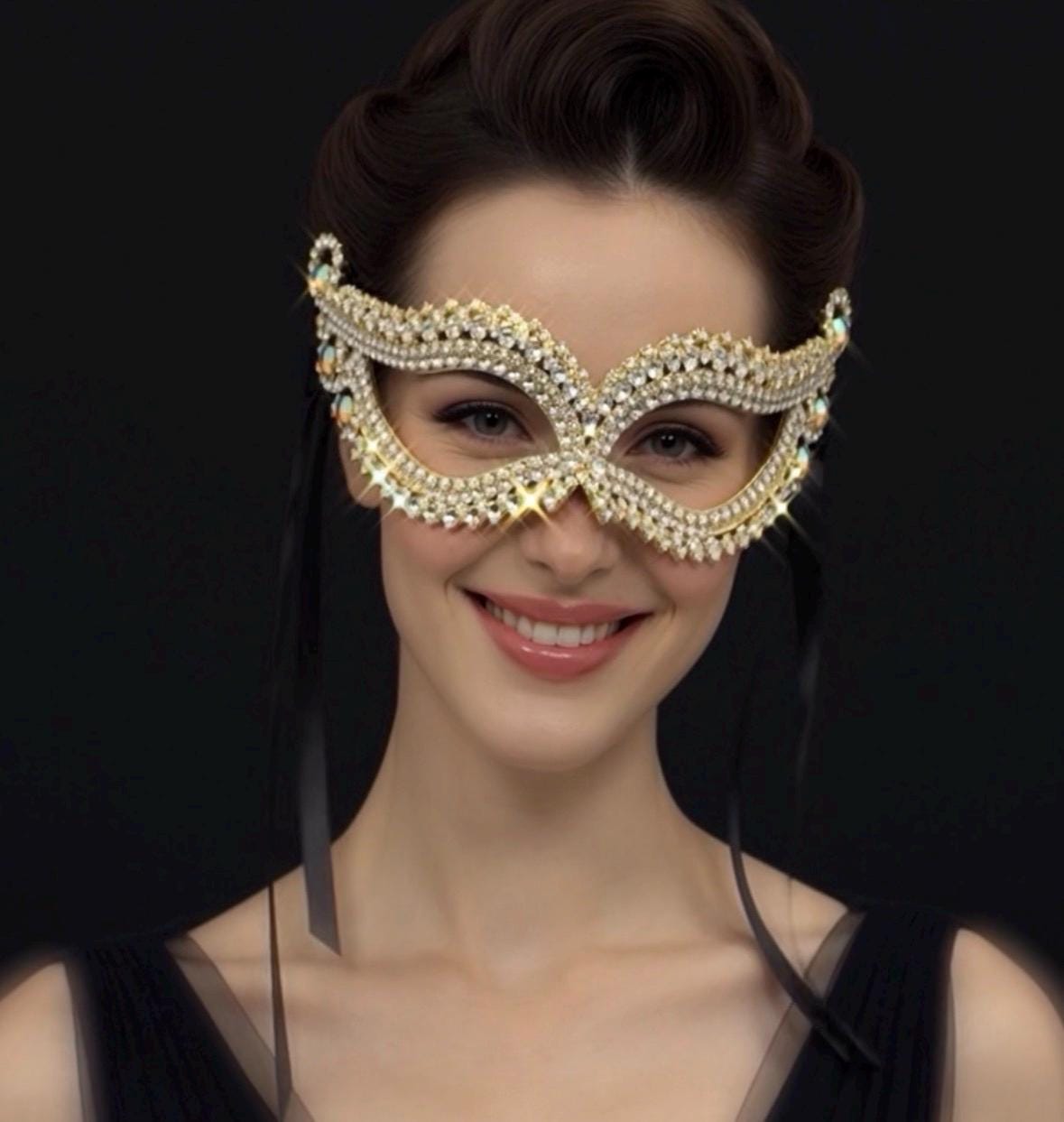Gold Masquerade Dress - Etsy