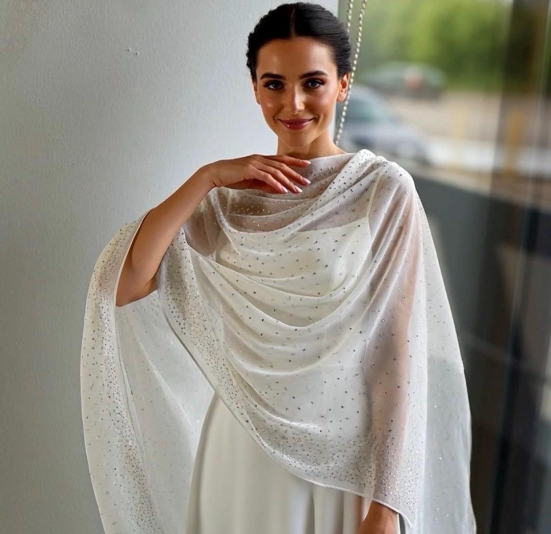 White Rhinestone Mesh White Rhinestone Sheer Mesh Fabric – Sparkling Tulle for Evening Wear ...