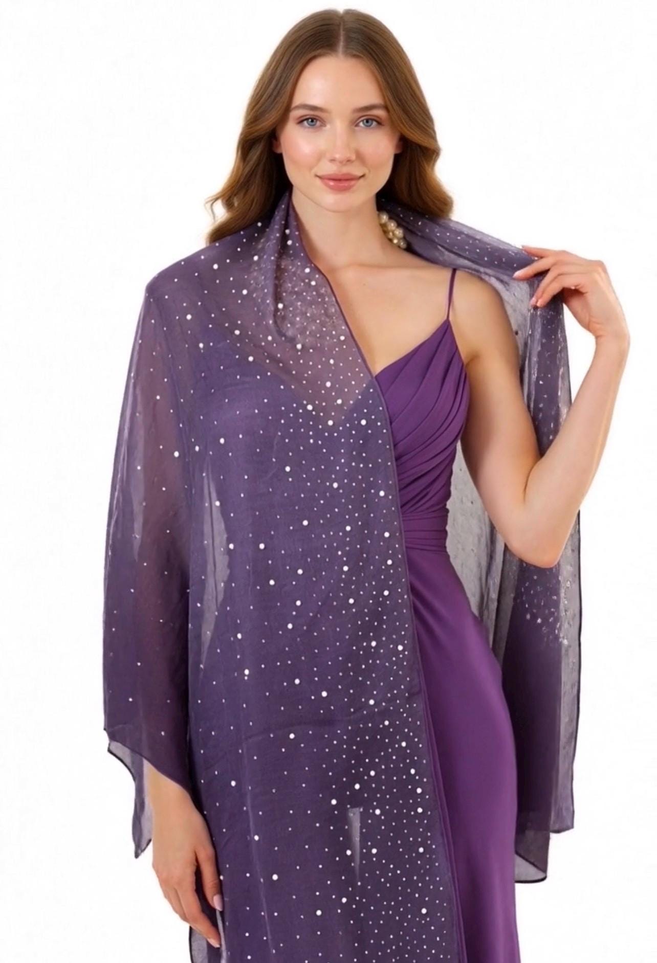 Formal Purple Shawl - Etsy