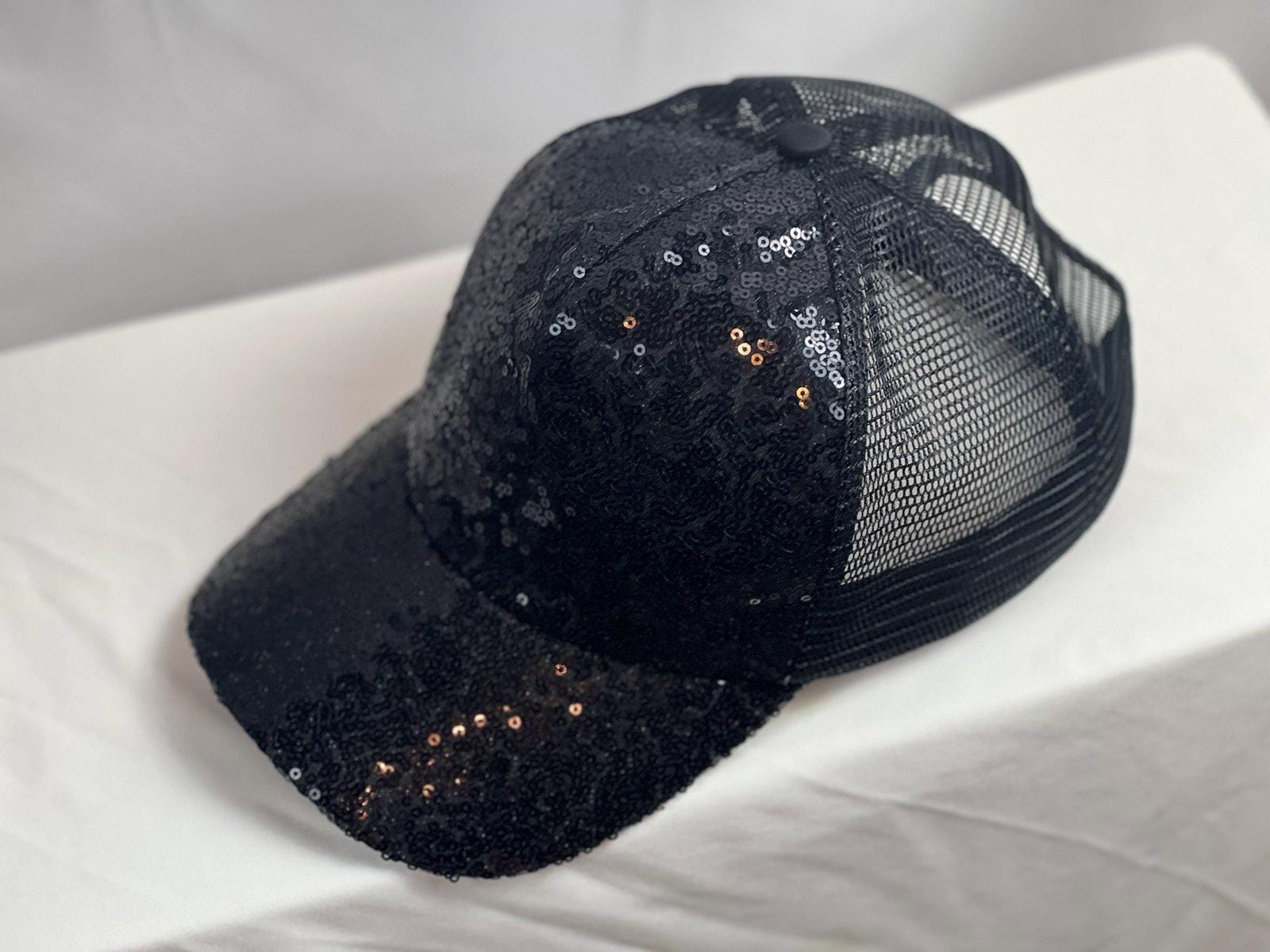 Black Glitter Cap BLACK GLITTER Grad Cap Topper – Uncapped Creations main image 4