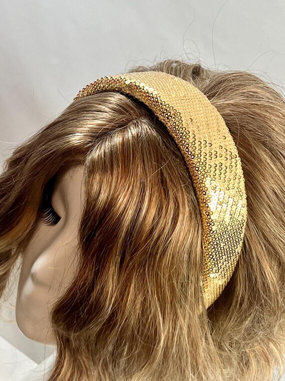Elegant Gold Sequin Headpiece Amazon.com : Yean Sequins Boho Head Chain Gold Head Pieces  main image 2