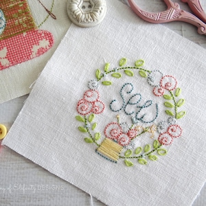 SEW - a cute little hand embroidery pattern in two sizes with bonus needlebook tutorial
