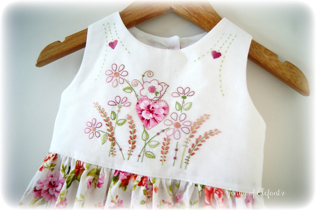 Rafaella Bodice  Hand Embroidery & Applique Pattern, Child Dress (sizes  1-4) (digital Download) - Etsy