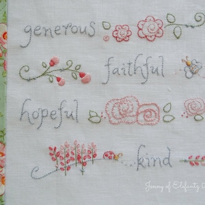 Les mots comptent - motif de broderie à la main - téléchargement numérique - source d&#39;inspiration - affirmations