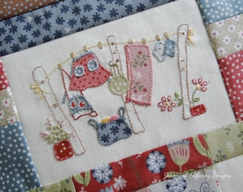 27 stitchery and applique patterns - simple life - PDF - hand embroidery