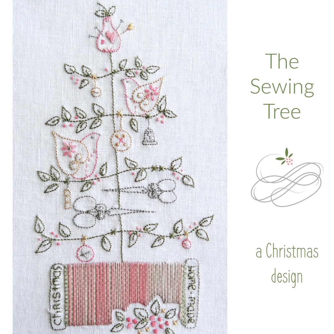 The Sewing Tree - Christmas Hand Embroidery Pattern - Digital Download ...