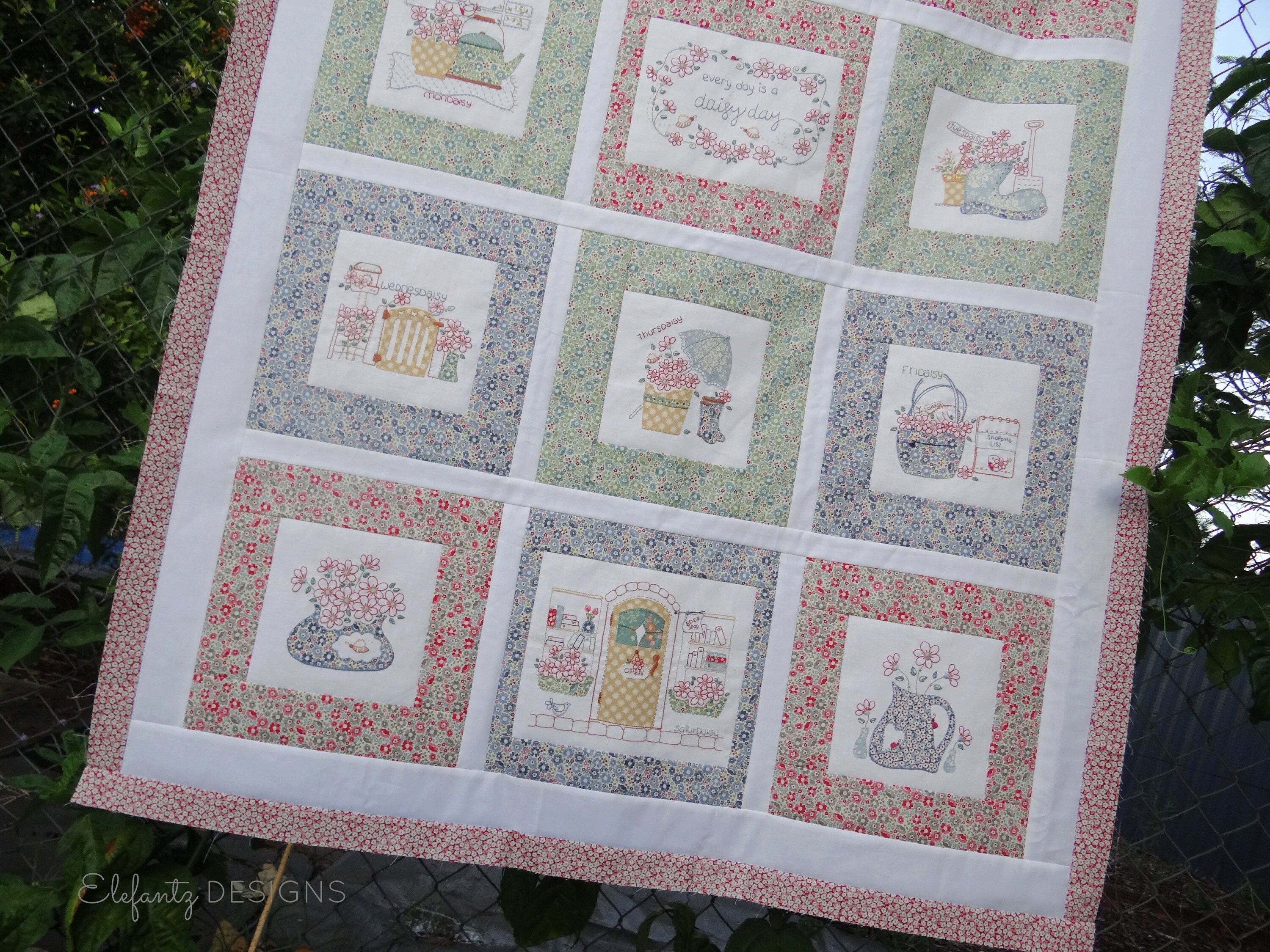n*a様 TODAY FUL Embroidery Patchwork Trou Cotton Linen Patchwork Embroidery Top | Pasand by ne Quittez