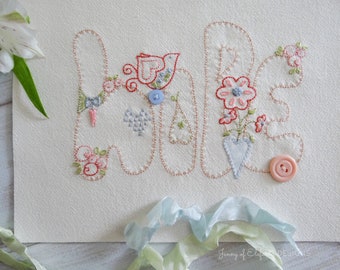 HOPE - hand embroidery pattern - digital download
