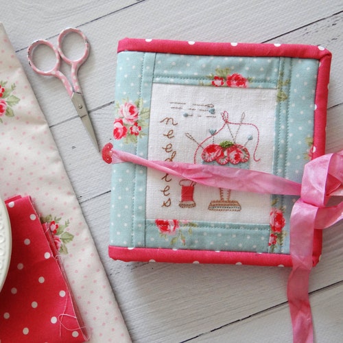 The Rosey Needle Case Pattern Hand Embroidery Applique Etsy Australia