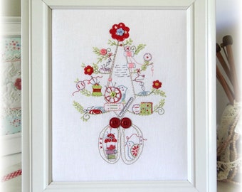 The Sewing Tree Christmas Hand Embroidery Pattern | Etsy