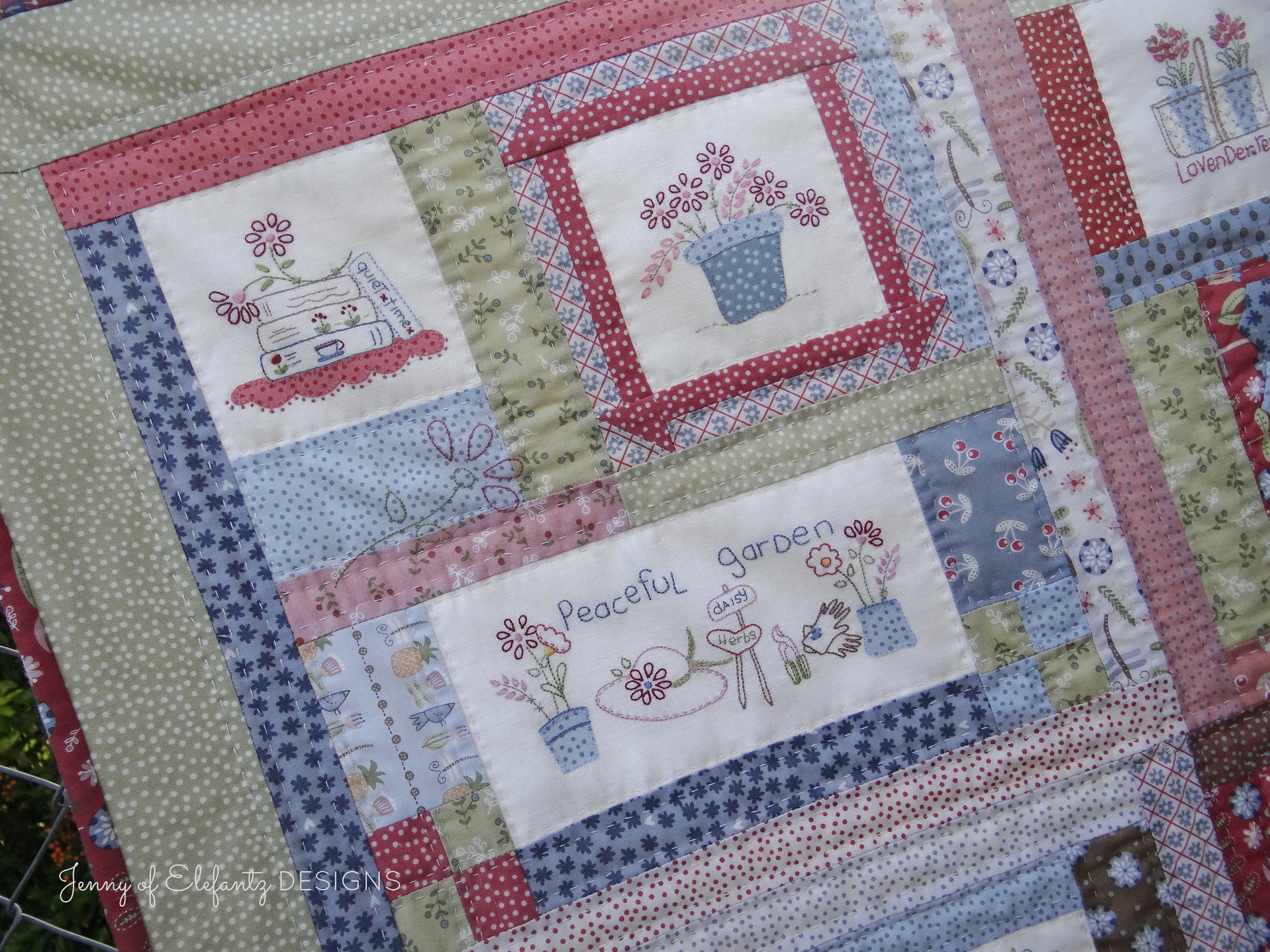 Simple Days SIMPLE DAYS - Full 9-part Hand Embroidery and Applique Quilt Pattern - Etsy