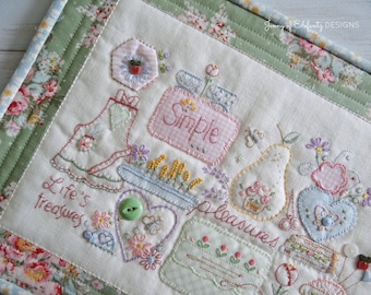 "Sampler ""Handstickerei"" - Simple Pleasures, Bonus Lesezeichen (Digitaler Download)"